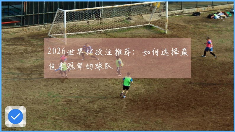 2026世界杯投注推荐：如何选择最佳拿冠军的球队